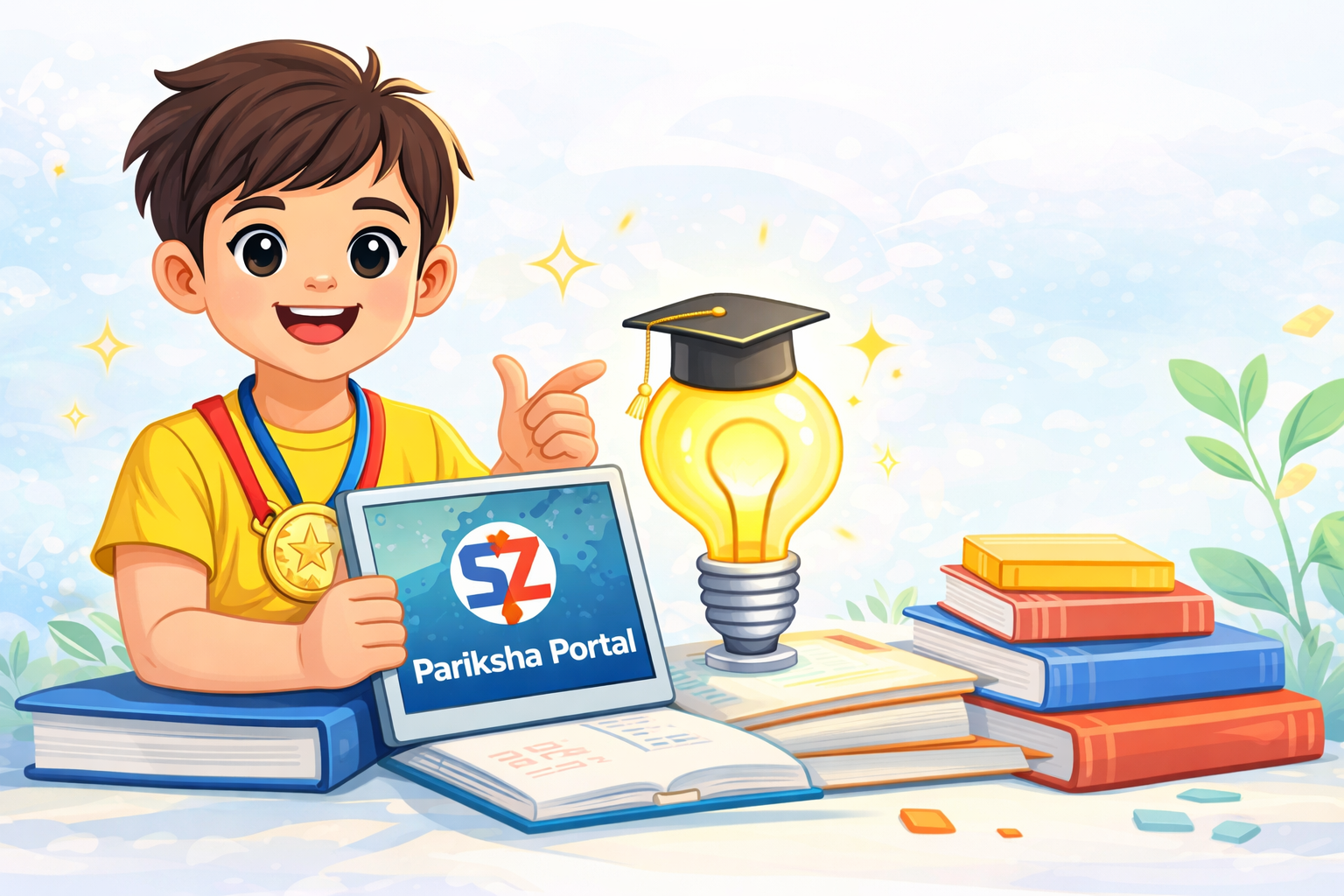 Student learning with Pariksha Portal
