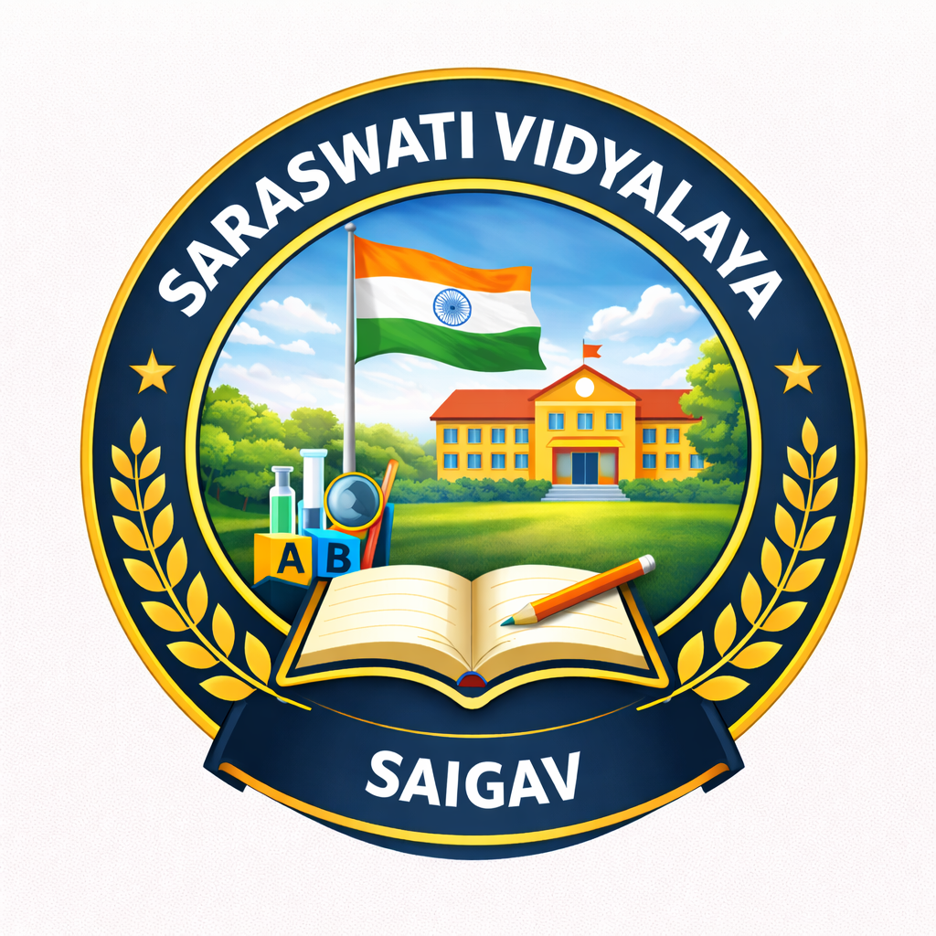 Saraswati Vidyalaya Saigav logo