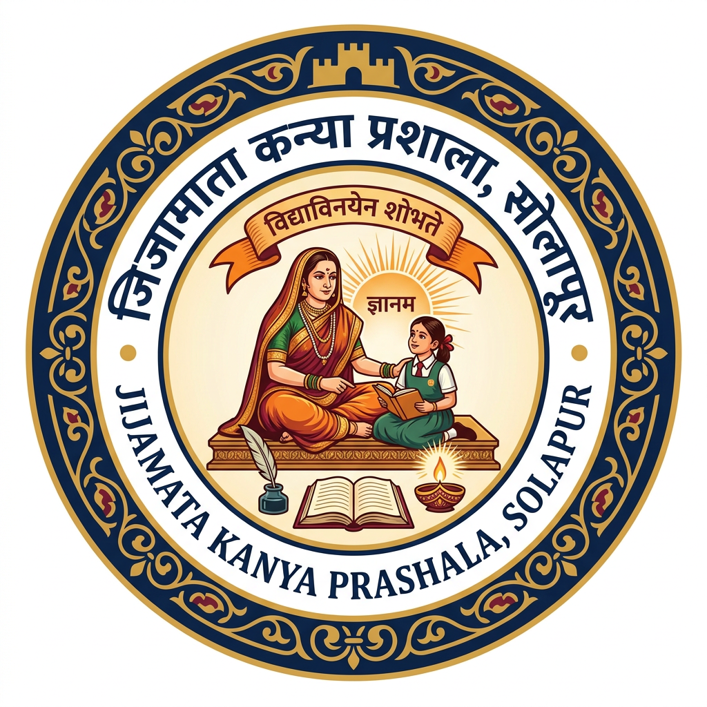 Jijamata Kanya Prashala, solapur logo