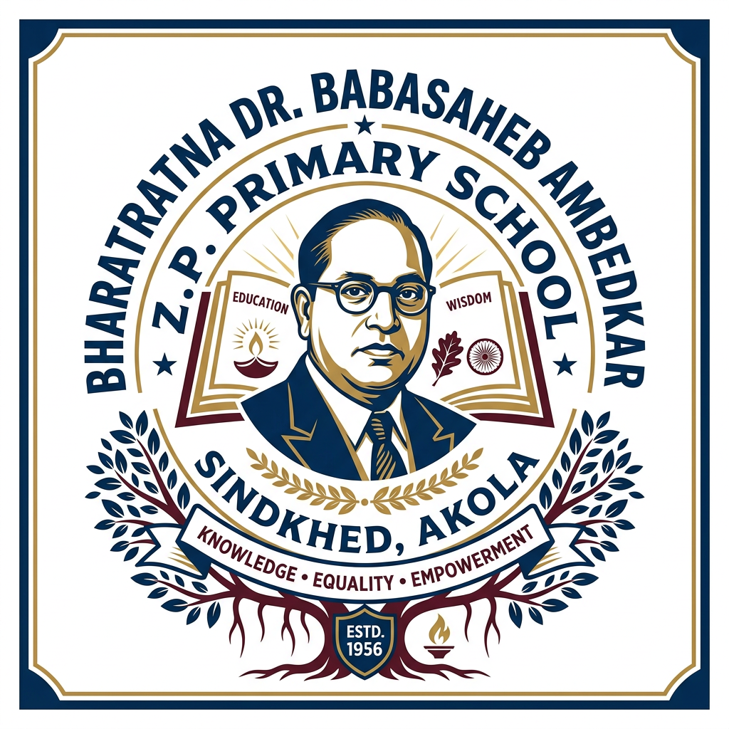 Bharatratna Dr. Babasaheb Ambedkar Z.P. Primary School Sindkhed,Akola logo