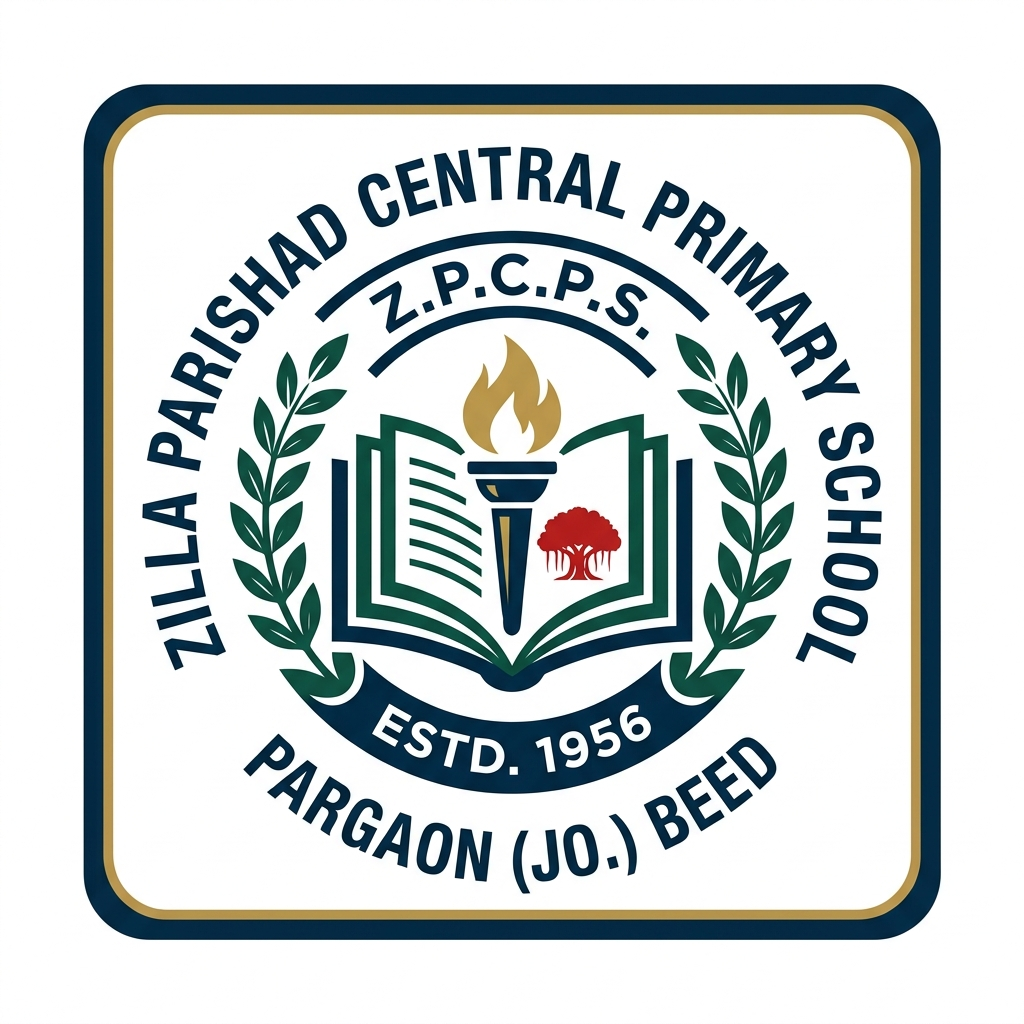 Z.P.C.P.S. Pargaon (Jo.),Beed logo