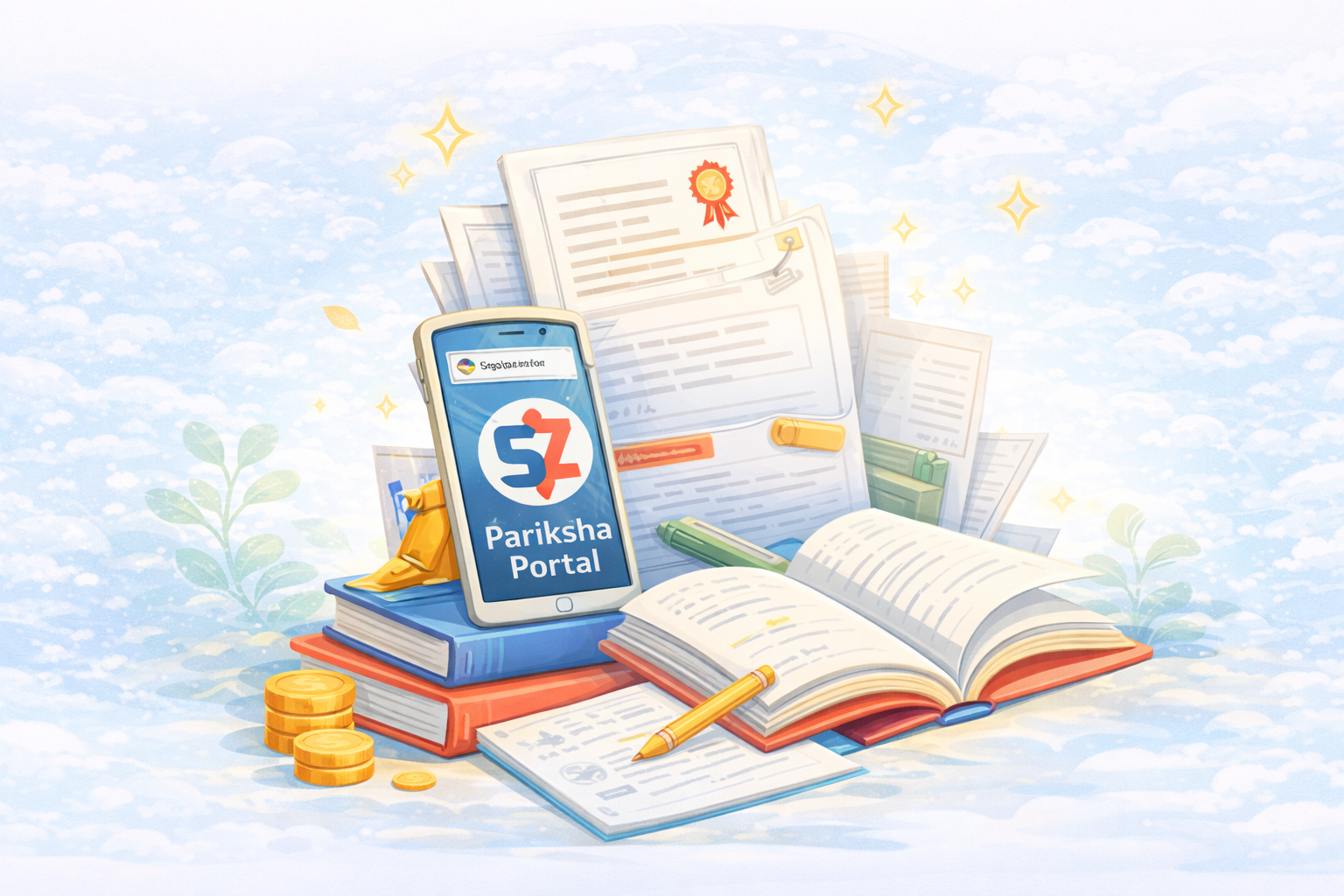 Student learning with Pariksha Portal